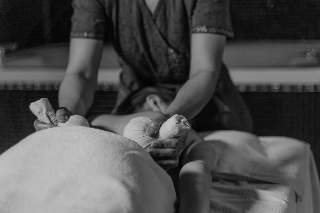 Woman enjoying peaceful massage at Zacs Valley