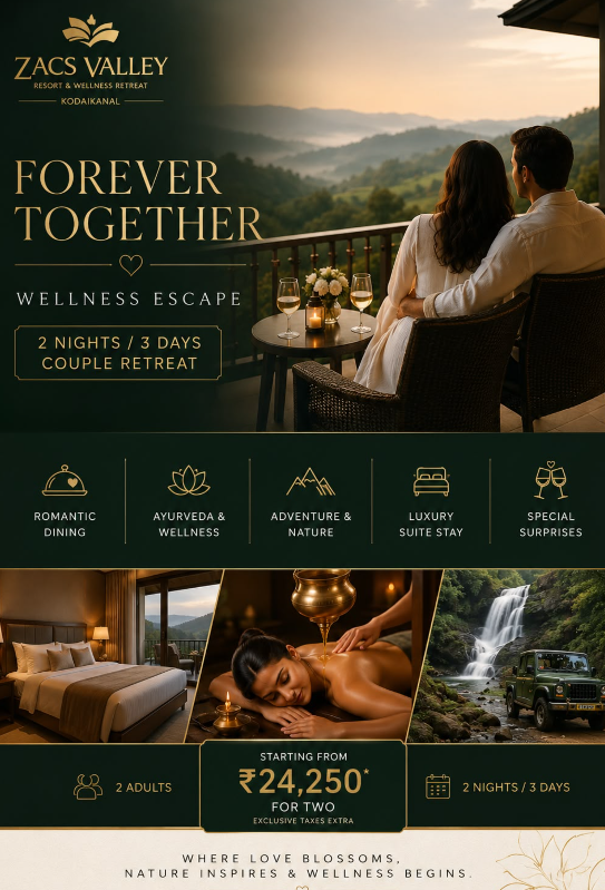 Best Resorts in Kodaikanal for Couples